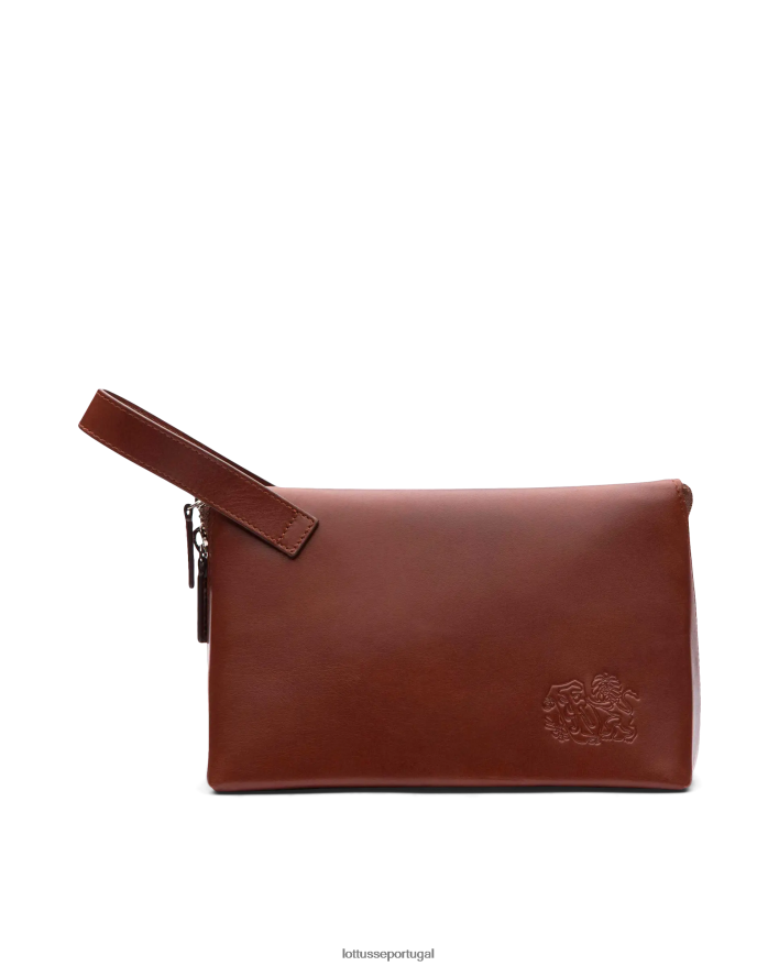 ponto Lottusse coleção conjunto de limpeza de bezerro lux crust anilina marrom 86F22T457 acessórios