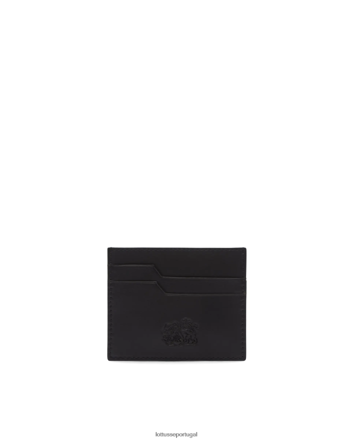 ponto Lottusse coleção lux escovar carteira de bezerro preto 86F22T455 acessórios