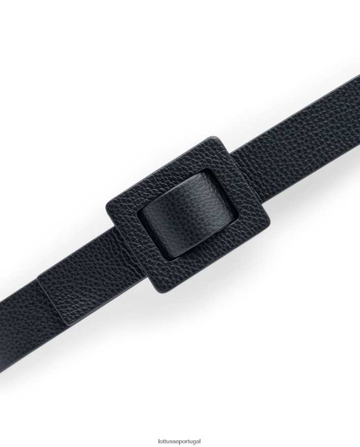 ponto Lottusse coleção fivela de bezerro de grão talaia preto 86F22T428 acessórios