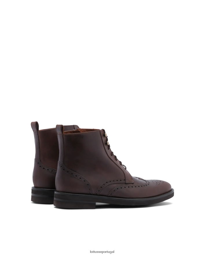 ponto Lottusse homens botas de bezerro de cera holborn marrom 86F22T149 calçados