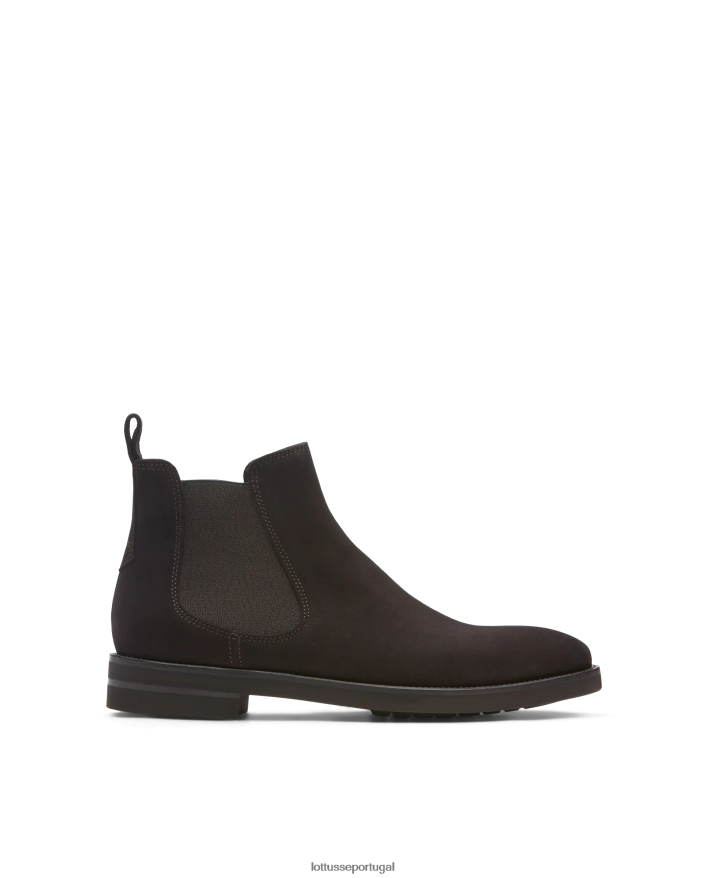 ponto Lottusse homens botas de camurça holborn café 86F22T18 calçados