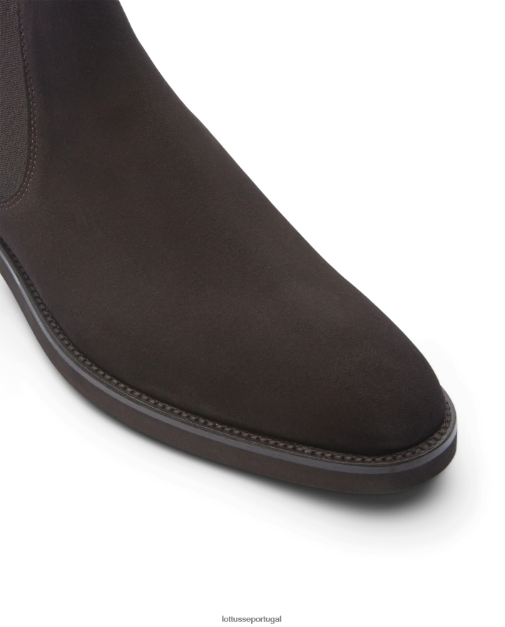 ponto Lottusse homens botas de camurça holborn café 86F22T18 calçados