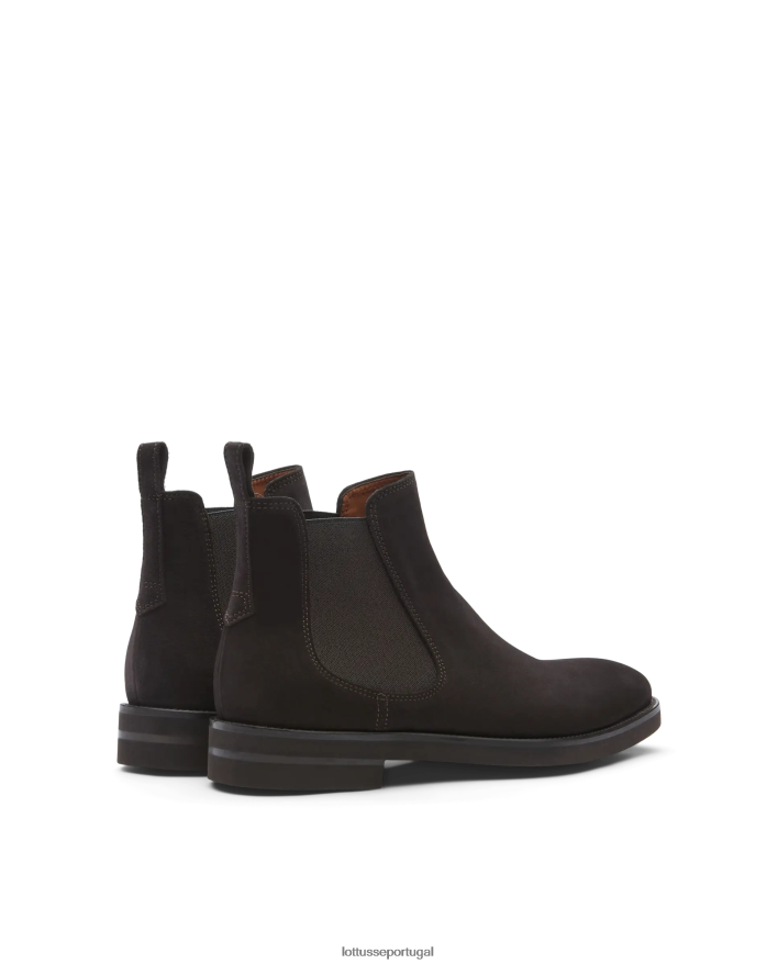 ponto Lottusse homens botas de camurça holborn café 86F22T18 calçados