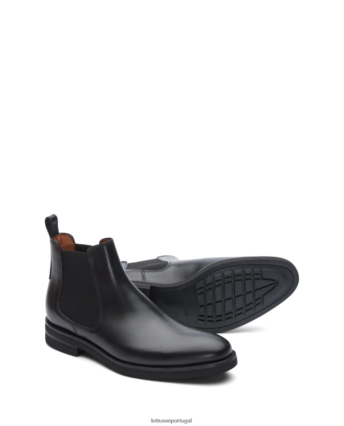 ponto Lottusse homens holborn botas de cano curto preto 86F22T17 calçados