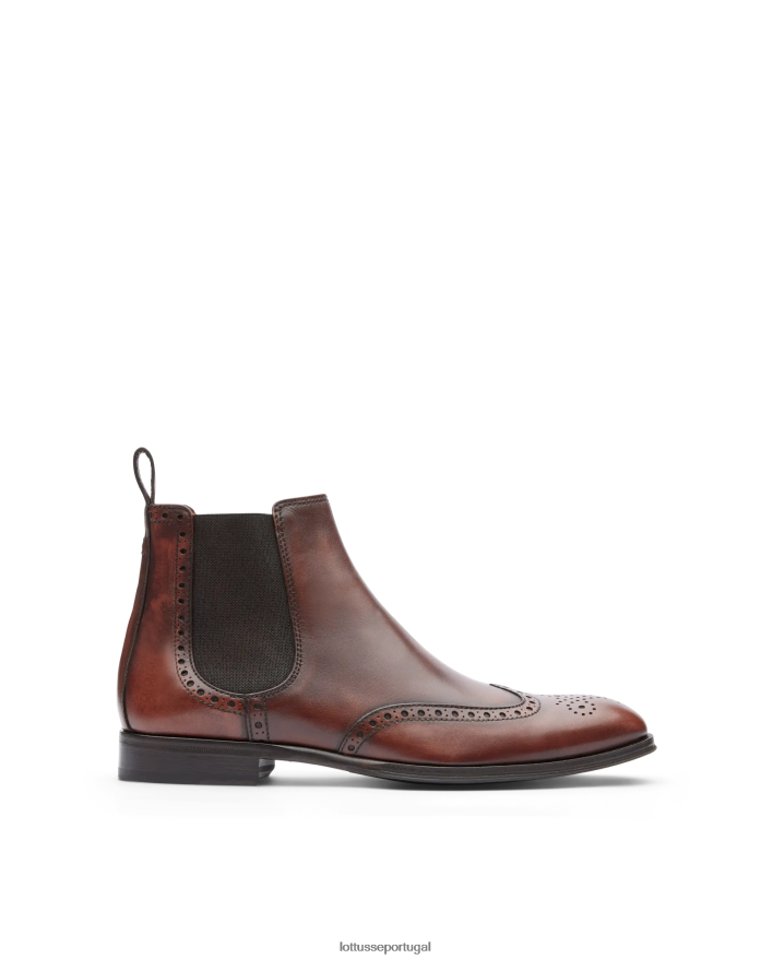 ponto Lottusse homens lenox botas de cano curto marrom 86F22T143 calçados