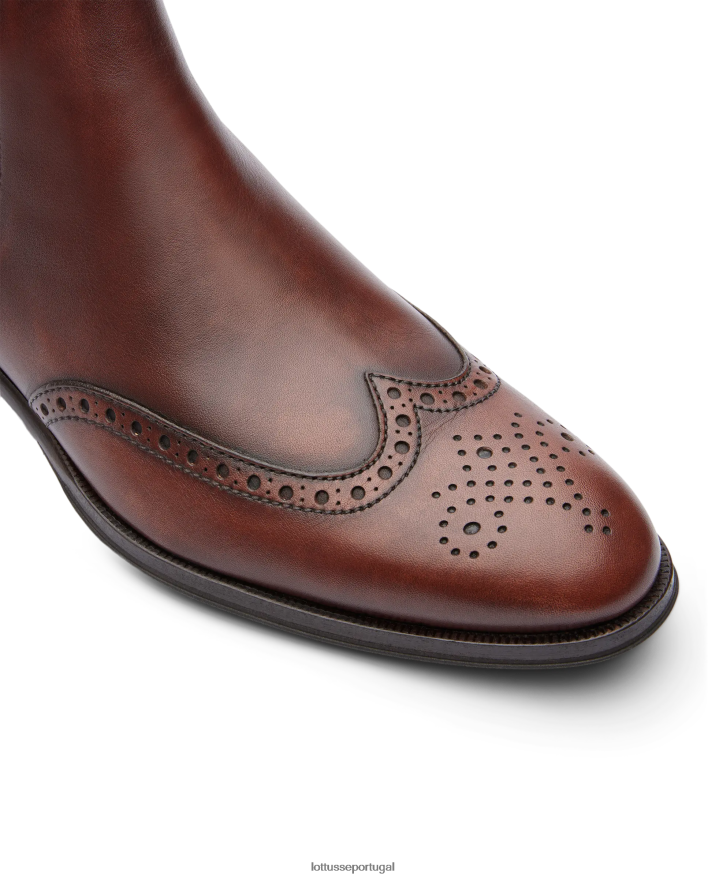 ponto Lottusse homens lenox botas de cano curto marrom 86F22T143 calçados