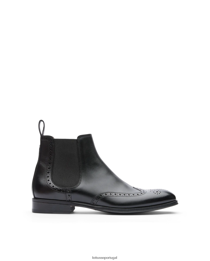 ponto Lottusse homens lenox botas de cano curto preto 86F22T142 calçados