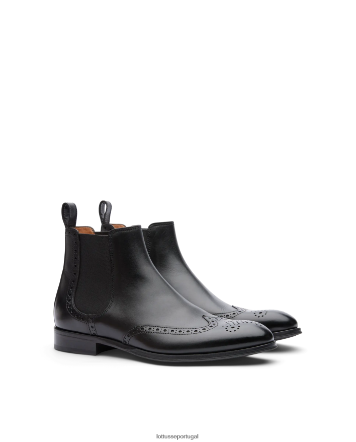 ponto Lottusse homens lenox botas de cano curto preto 86F22T142 calçados