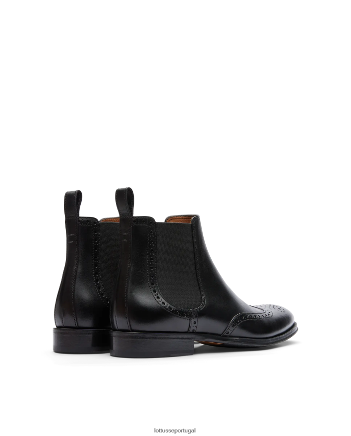 ponto Lottusse homens lenox botas de cano curto preto 86F22T142 calçados