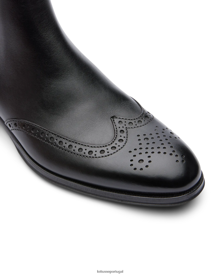 ponto Lottusse homens lenox botas de cano curto preto 86F22T142 calçados
