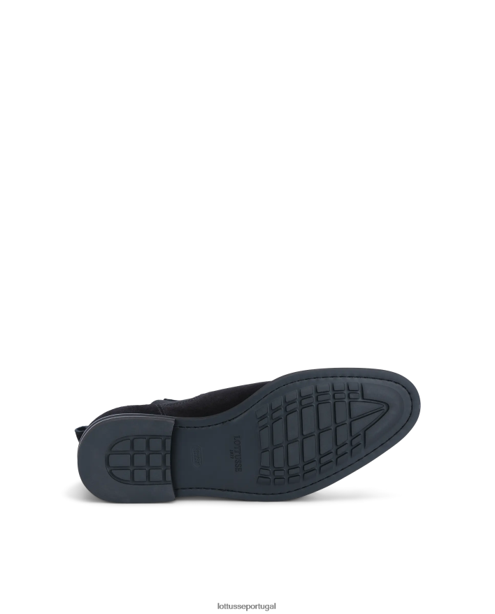 ponto Lottusse homens botas de camurça de bezerro holborn preto 86F22T146 calçados