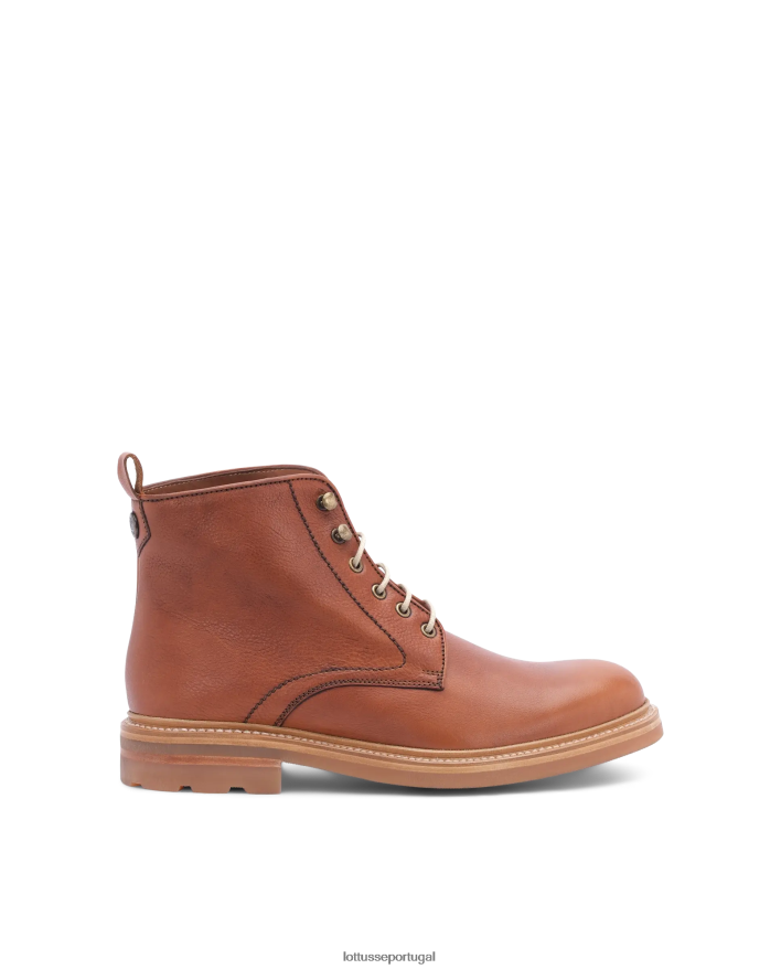 ponto Lottusse homens botas de renda bonaire marrom 86F22T132 calçados