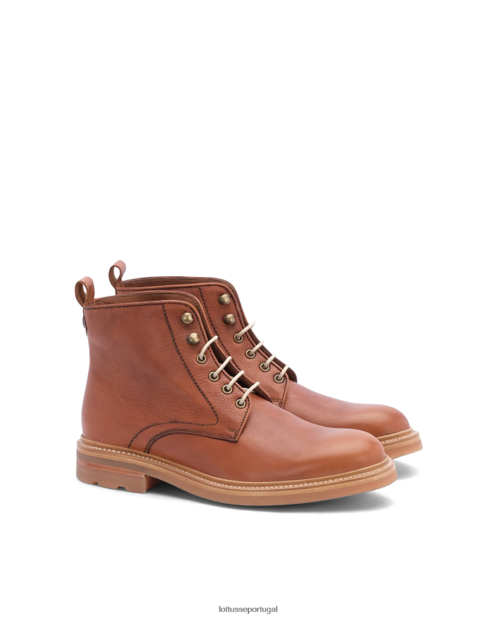 ponto Lottusse homens botas de renda bonaire marrom 86F22T132 calçados