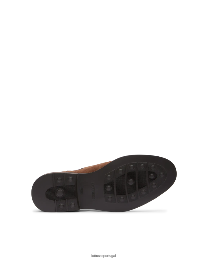 ponto Lottusse homens botas elásticas de camurça de bezerro baltimore marrom 86F22T155 calçados