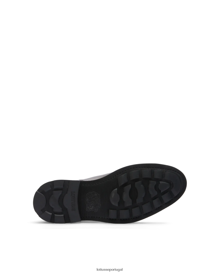 ponto Lottusse homens botins de panturrilha com relevo de anilina com crosta premium café 86F22T54 calçados