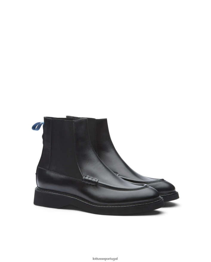 ponto Lottusse homens luca brush off bezerro botins preto 86F22T172 calçados