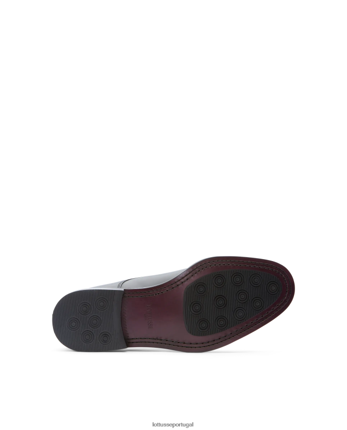 ponto Lottusse homens Harry's Bright Bezerro Derby preto 86F22T25 calçados