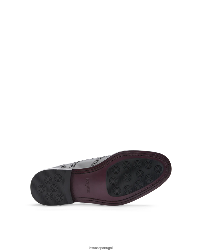 ponto Lottusse homens Harry's Bright Bezerro Derby preto 86F22T27 calçados
