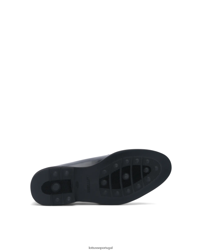 ponto Lottusse homens baltimore brilhante bezerro perfurado derby preto 86F22T153 calçados