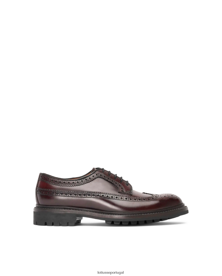 ponto Lottusse homens cavalo walton shell cordovan derby marrom 86F22T55 calçados