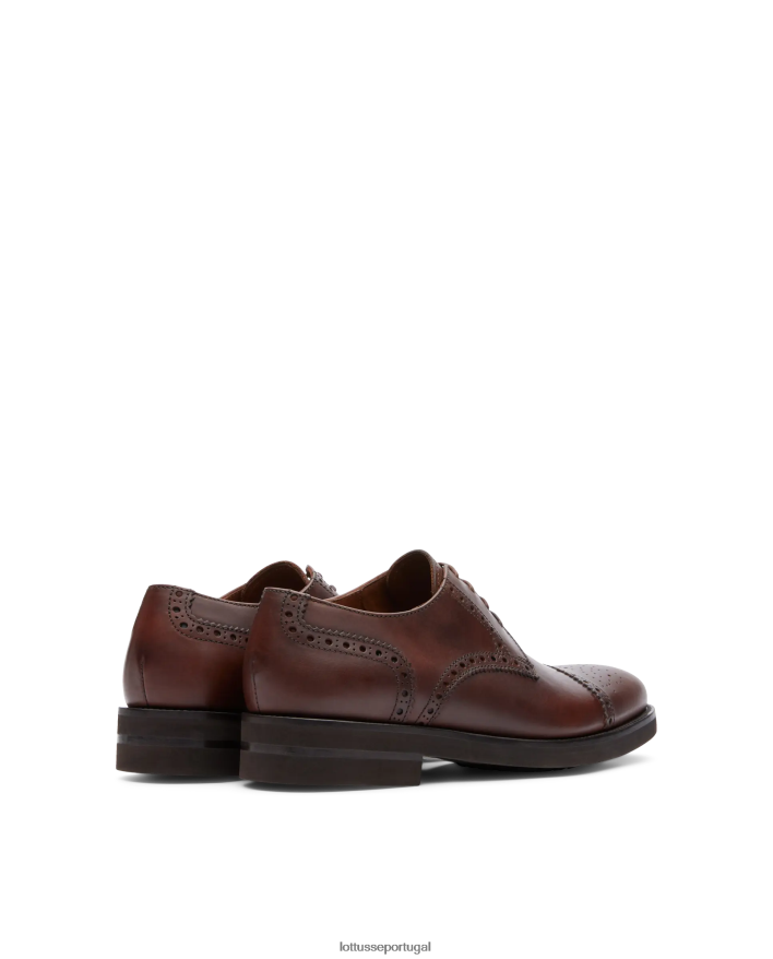 ponto Lottusse homens derby de bezerro de cera holborn marrom 86F22T148 calçados