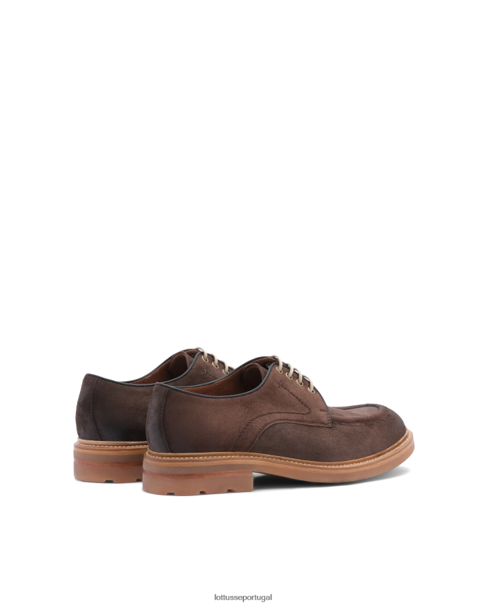 ponto Lottusse homens bonaire deer mocassins derby de camurça café 86F22T43 calçados