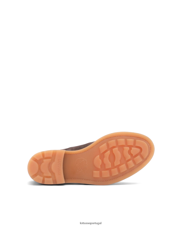 ponto Lottusse homens bonaire deer mocassins derby de camurça café 86F22T43 calçados