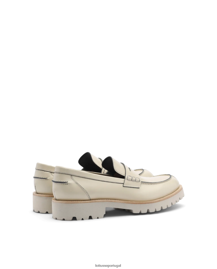 ponto Lottusse homens covent mocassins brilhantes bege 86F22T92 calçados