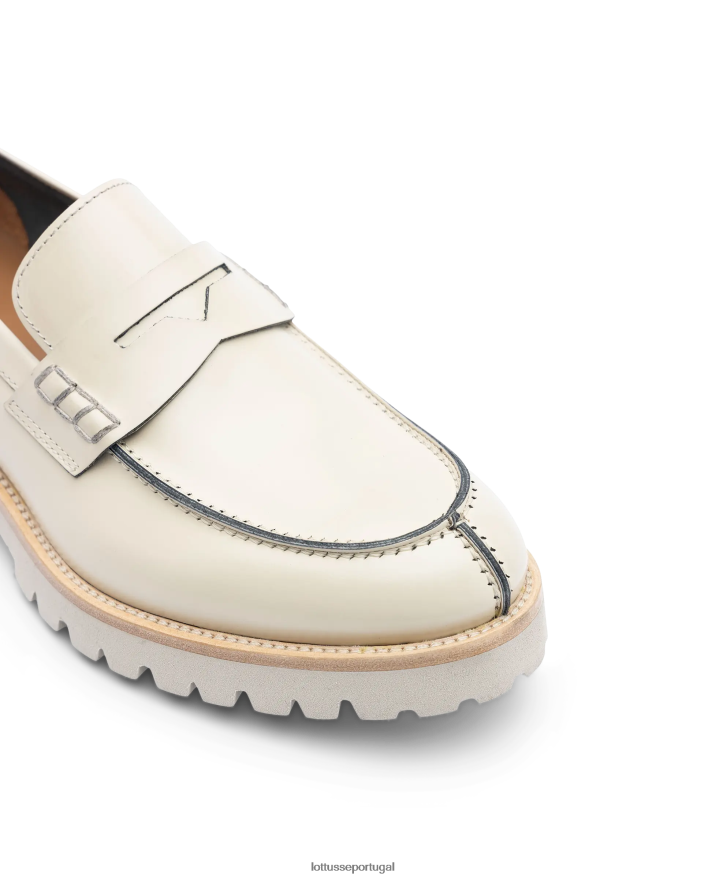 ponto Lottusse homens covent mocassins brilhantes bege 86F22T92 calçados