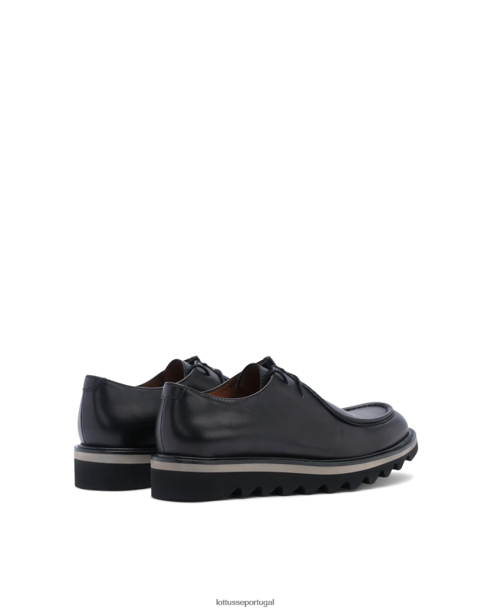 ponto Lottusse homens dublin mocassins derby com salto cunha preto 86F22T180 calçados