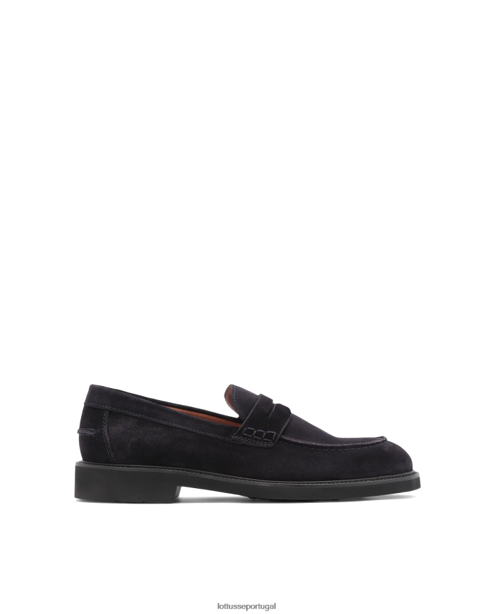 ponto Lottusse homens mocassins de camurça baltimore marinha 86F22T164 calçados