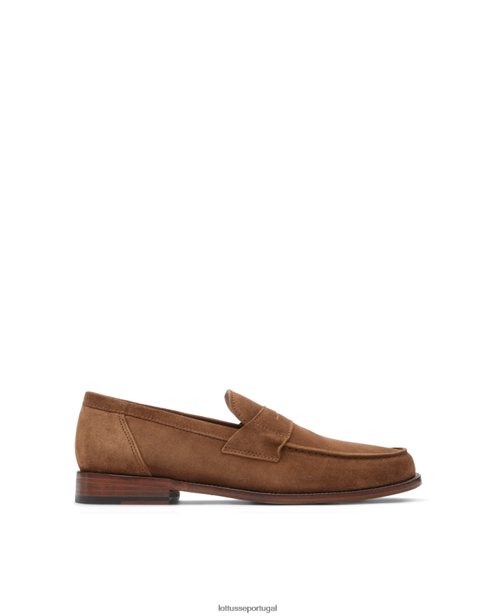 ponto Lottusse homens mocassins de camurça daytona marrom 86F22T64 calçados