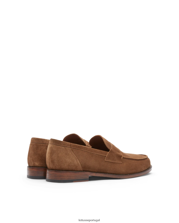 ponto Lottusse homens mocassins de camurça daytona marrom 86F22T64 calçados