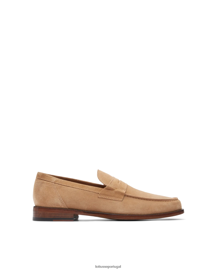 ponto Lottusse homens mocassins de camurça daytona marrom 86F22T65 calçados