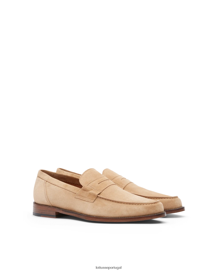 ponto Lottusse homens mocassins de camurça daytona marrom 86F22T65 calçados