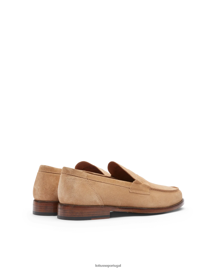 ponto Lottusse homens mocassins de camurça daytona marrom 86F22T65 calçados