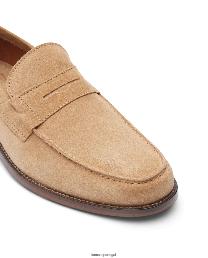 ponto Lottusse homens mocassins de camurça daytona marrom 86F22T65 calçados