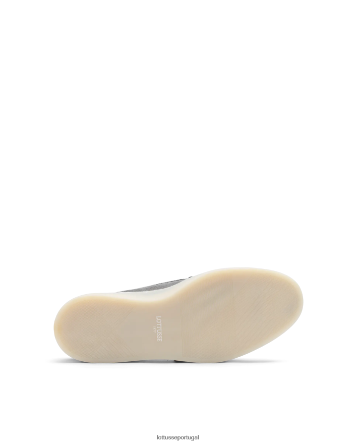 ponto Lottusse homens mocassins de camurça fornells cinza chumbo 86F22T73 calçados