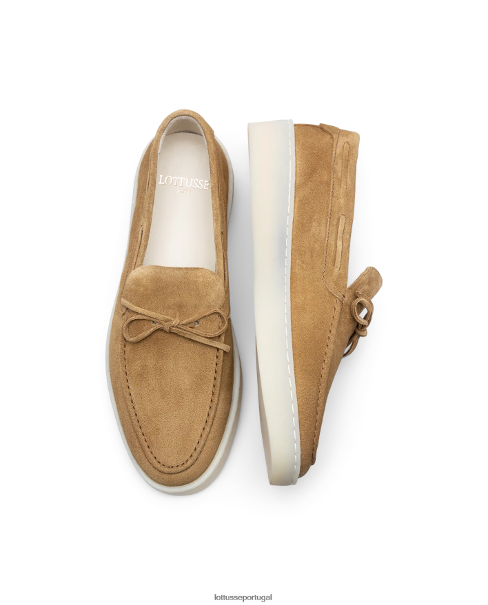 ponto Lottusse homens mocassins de camurça fornells marrom 86F22T70 calçados