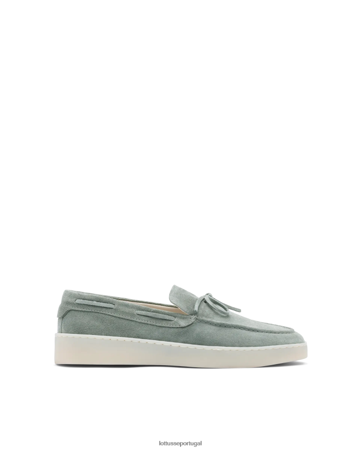 ponto Lottusse homens mocassins de camurça fornells verde 86F22T71 calçados