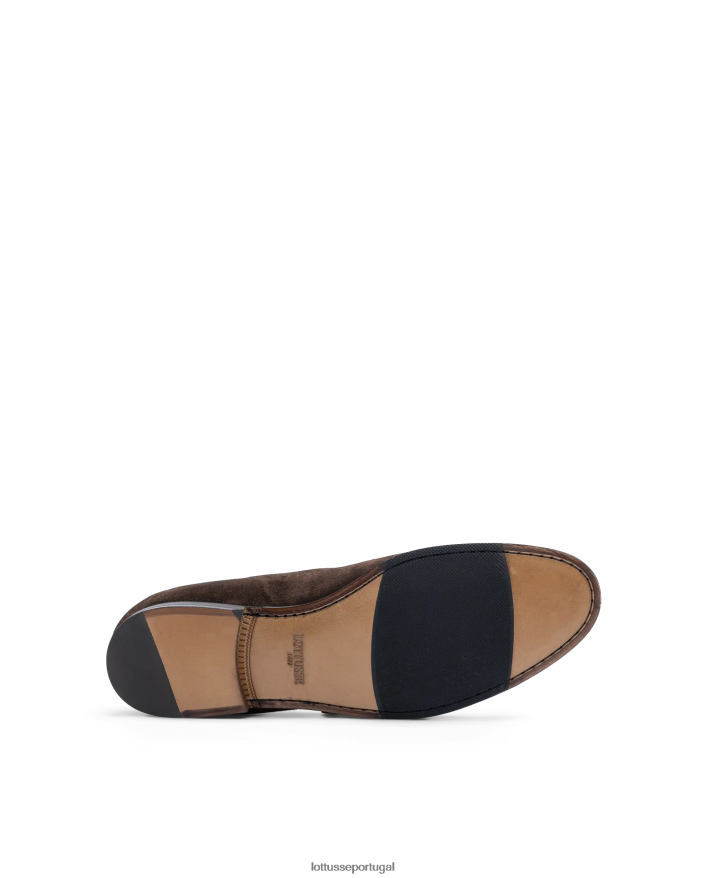 ponto Lottusse homens mocassins de camurça verona café 86F22T77 calçados
