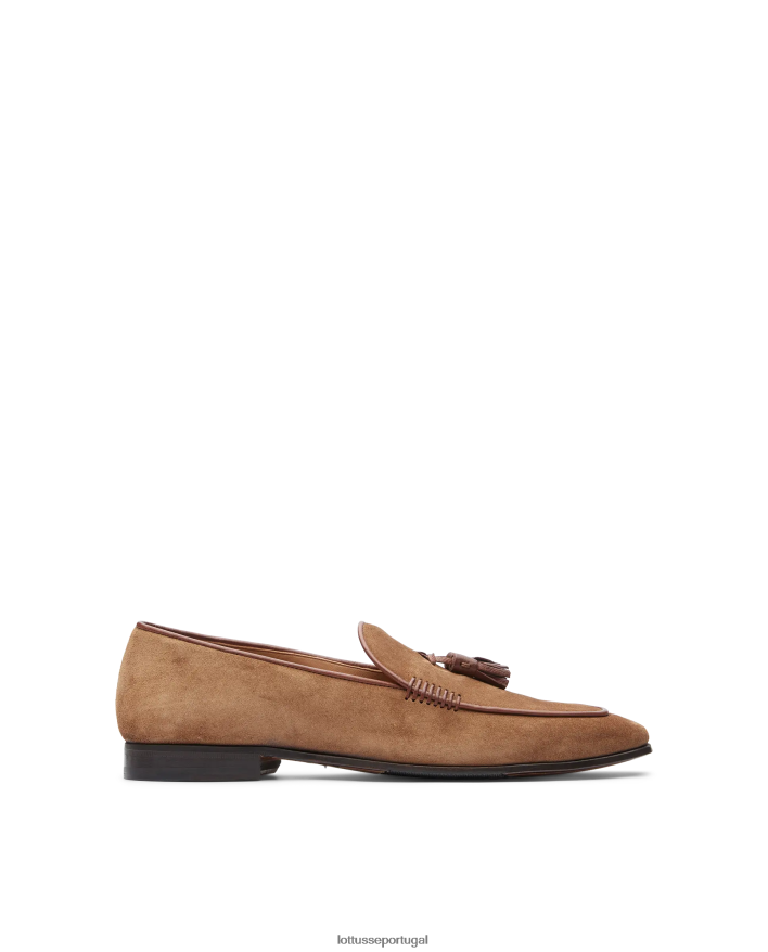 ponto Lottusse homens mocassins de camurça verona marrom 86F22T86 calçados