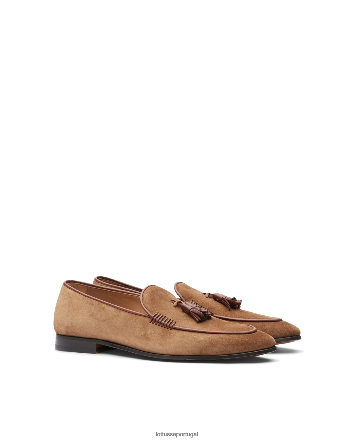ponto Lottusse homens mocassins de camurça verona marrom 86F22T86 calçados