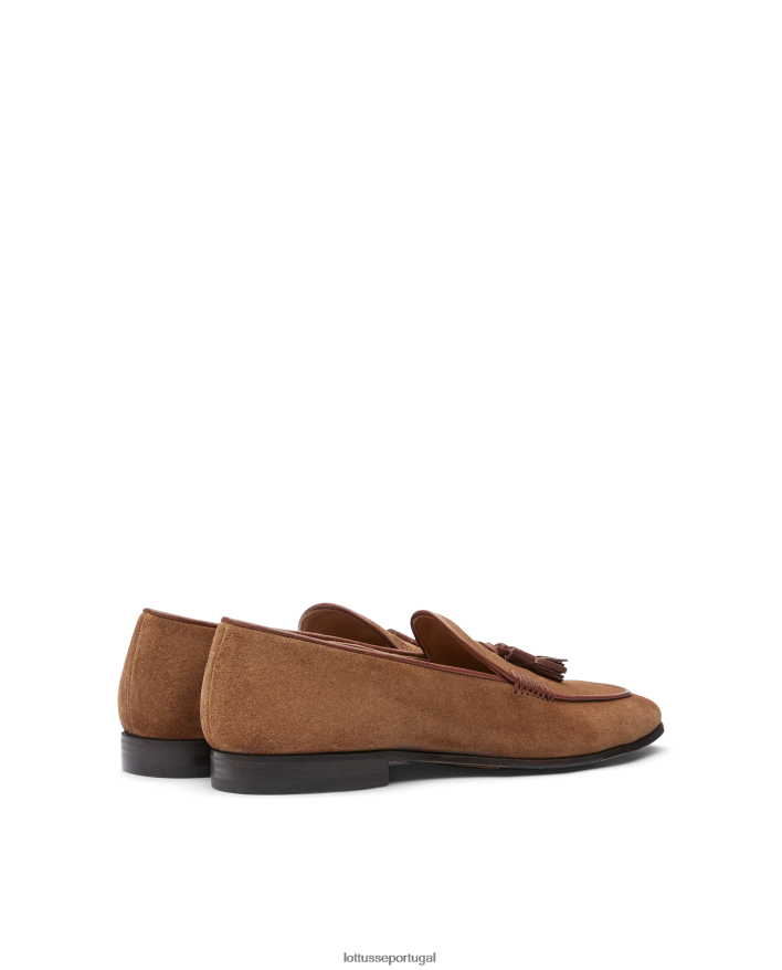 ponto Lottusse homens mocassins de camurça verona marrom 86F22T86 calçados