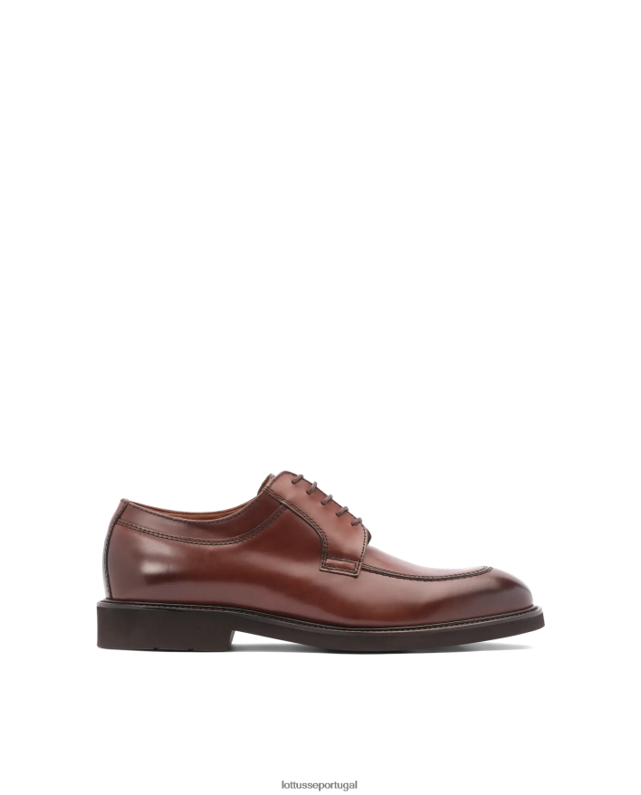 ponto Lottusse homens mocassins derby de bezerro brilhante baltimore café 86F22T162 calçados