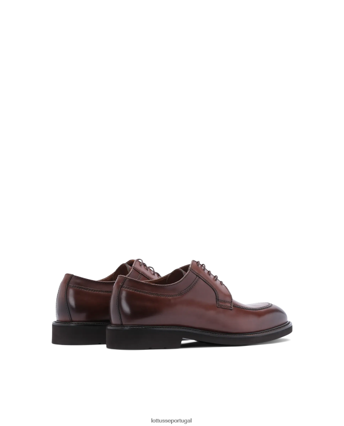 ponto Lottusse homens mocassins derby de bezerro brilhante baltimore café 86F22T162 calçados