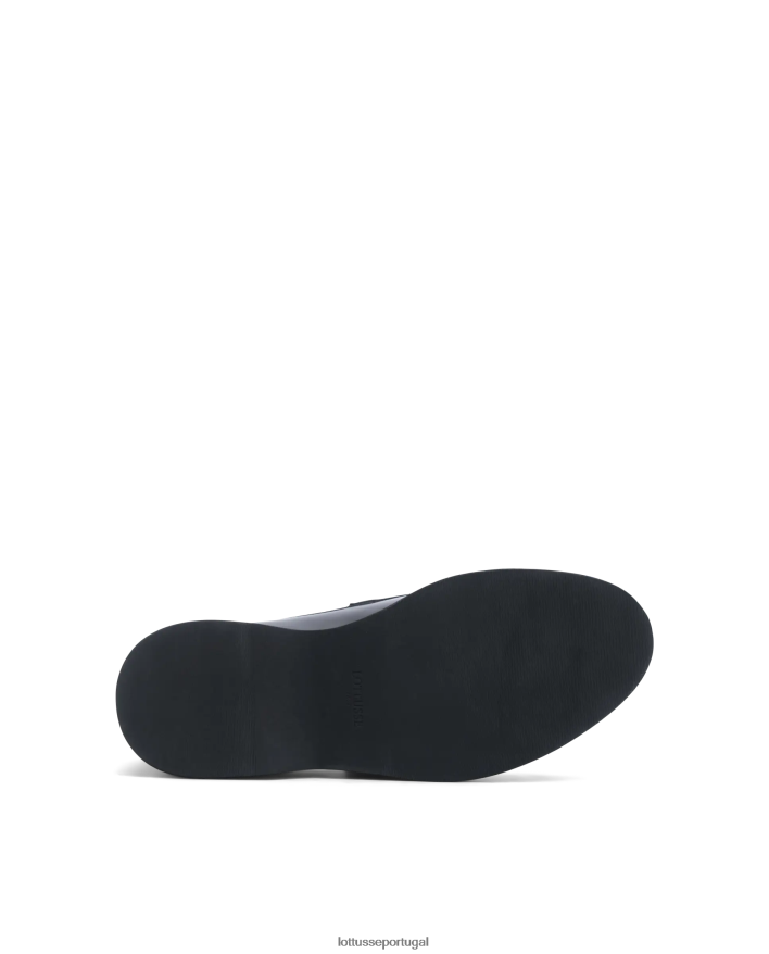 ponto Lottusse homens mocassins macios de cordeiro luca preto 86F22T173 calçados
