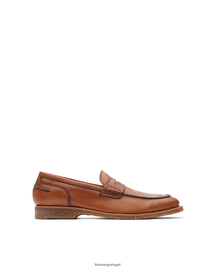 ponto Lottusse homens mocassins macios terra vaqueta marrom 86F22T84 calçados