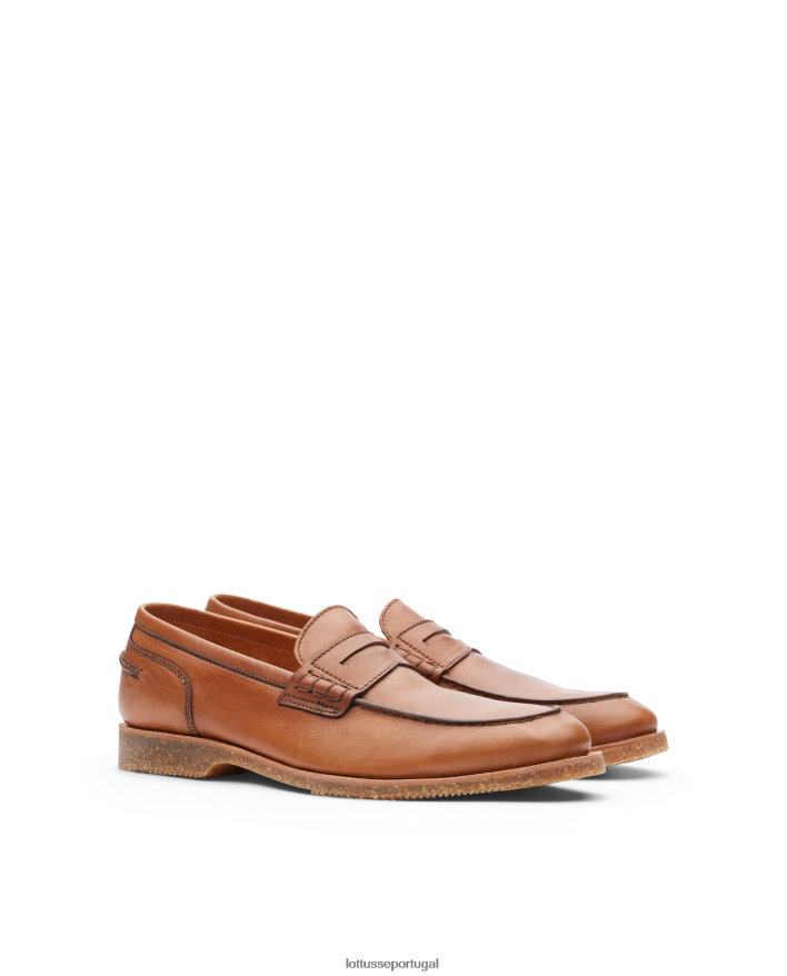 ponto Lottusse homens mocassins macios terra vaqueta marrom 86F22T84 calçados