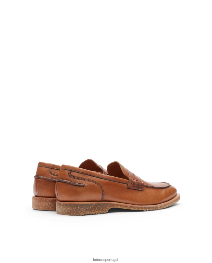 ponto Lottusse homens mocassins macios terra vaqueta marrom 86F22T84 calçados
